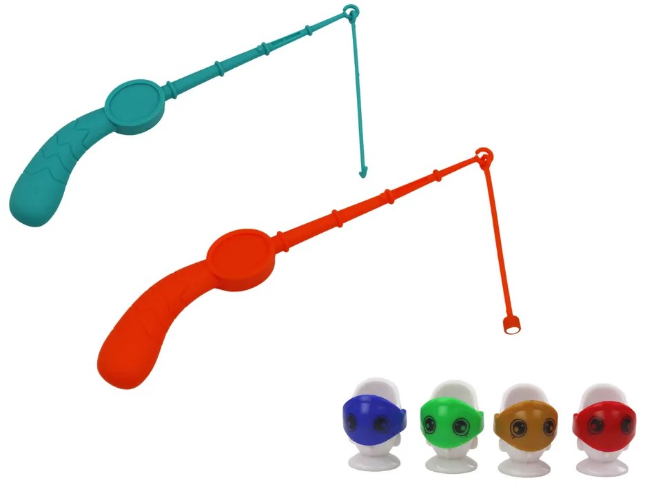 LEAN TOYS Rybolov stôl- arkádová hra Oranžový dinosaurus