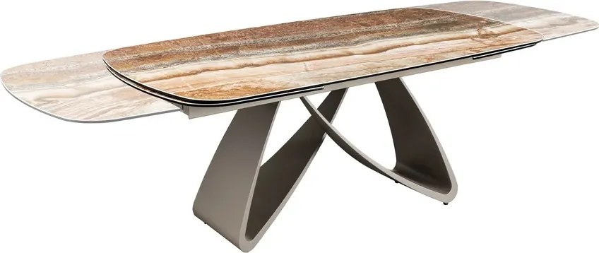 Rozkladací keramický stôl Firdos 180-220-260 cm hrdzavo-hnedý