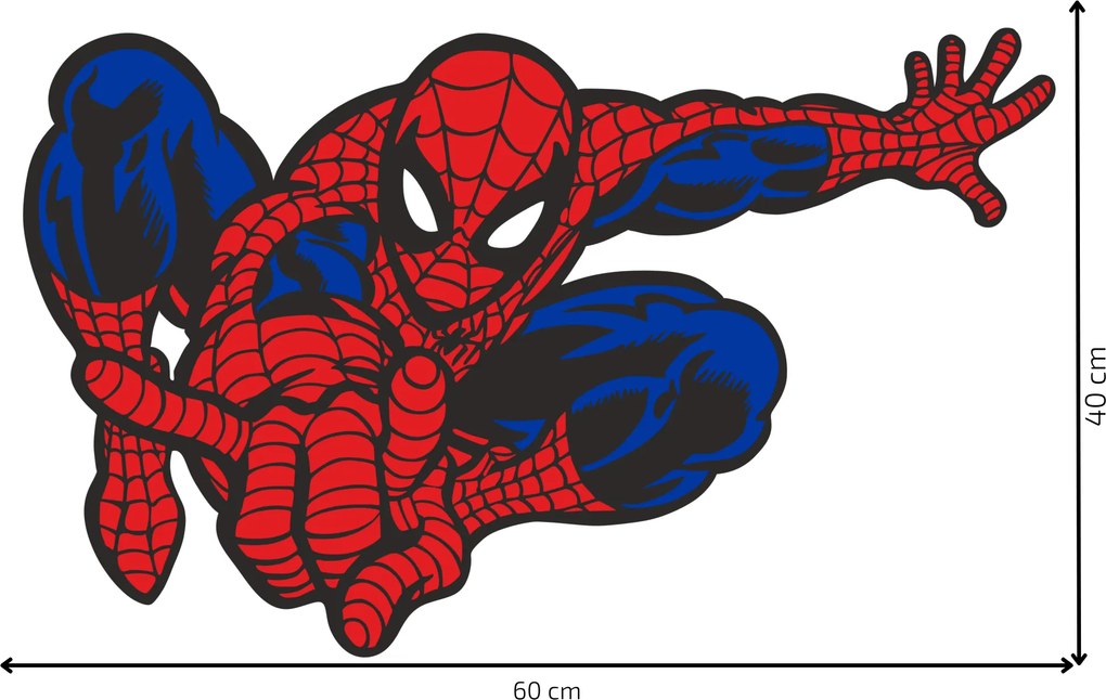 60x40cm Spider-man 2 - nálepka na stenu