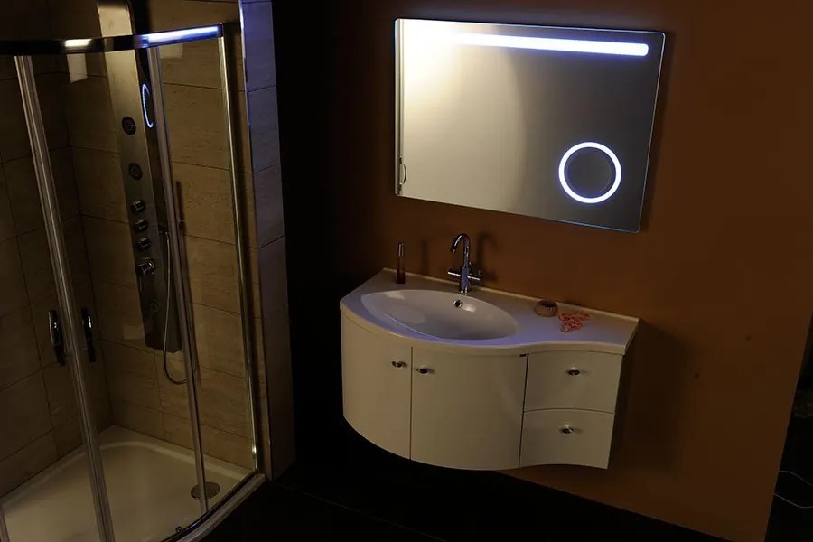 Sapho Sapho, ASTRO LED podsvietené zrkadlo 1000x700mm, kozmetické zrkadielko, MIRL4