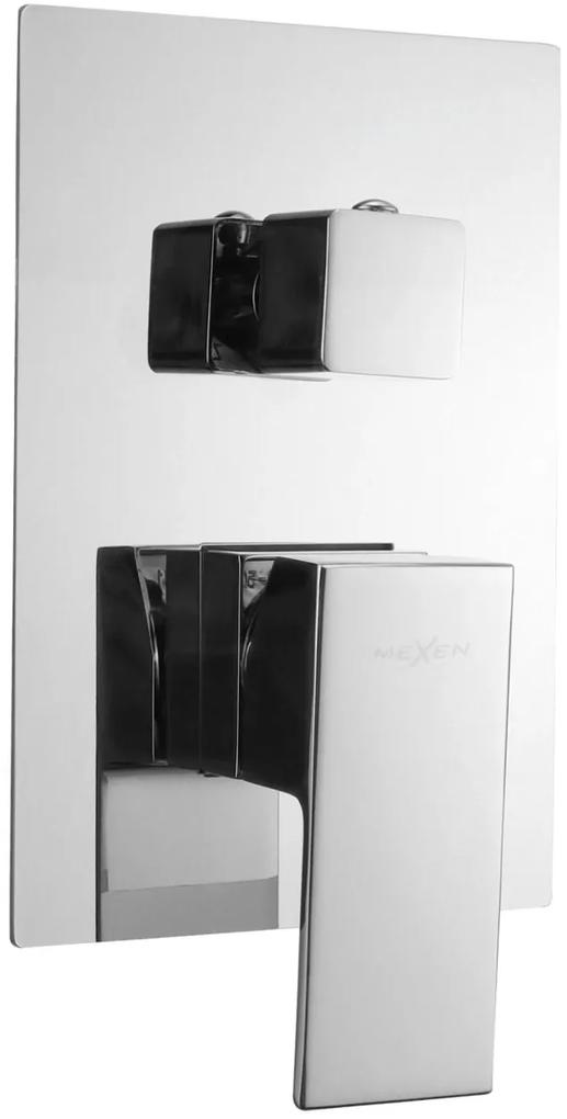 Mexen Uno - Podmietková vaňová-sprchová batéria, chrómová, 71435-00