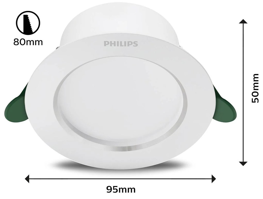 Philips Diamond Cut LED svetlá Ø9,5cm 360lm/2W 830