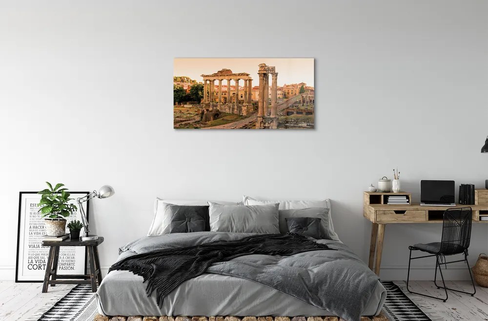 Sklenený obraz Rím Roman Forum svitania 120x60 cm