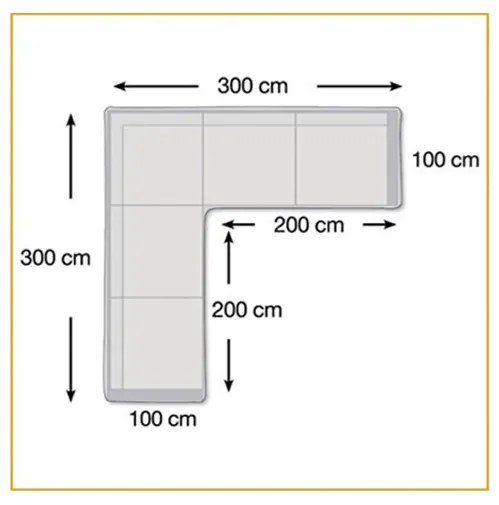 Ochranná plachta pre sedaciu súpravu L - XXL (300x300x80 cm)