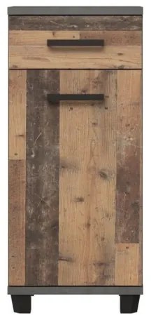 Kúpeľňová skrinka VENOM antracit/hnedá