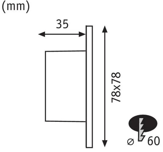 Paulmann 92922 - LED/1,7W Schodiskové svietidlo WAND 230V