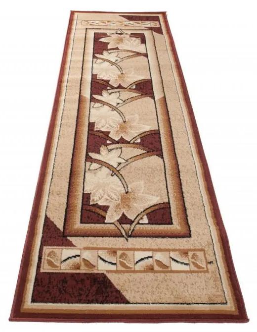 Kusový koberec PP Foglio hnedý atyp 100x250cm