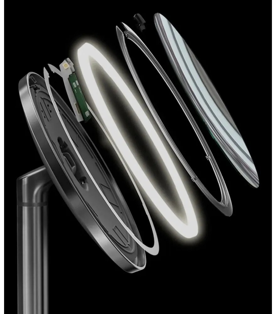 Kozmetické zrkadlo s osvetlením/zväčšovacie (5x) ø 20 cm Sensor Trio – simplehuman