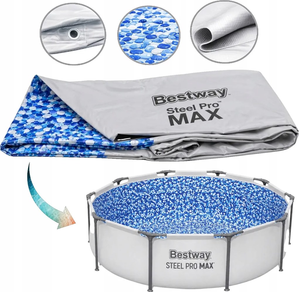 Bazénová krytina na bazén Bestway Steel Pro Max 305 x 76 cm
