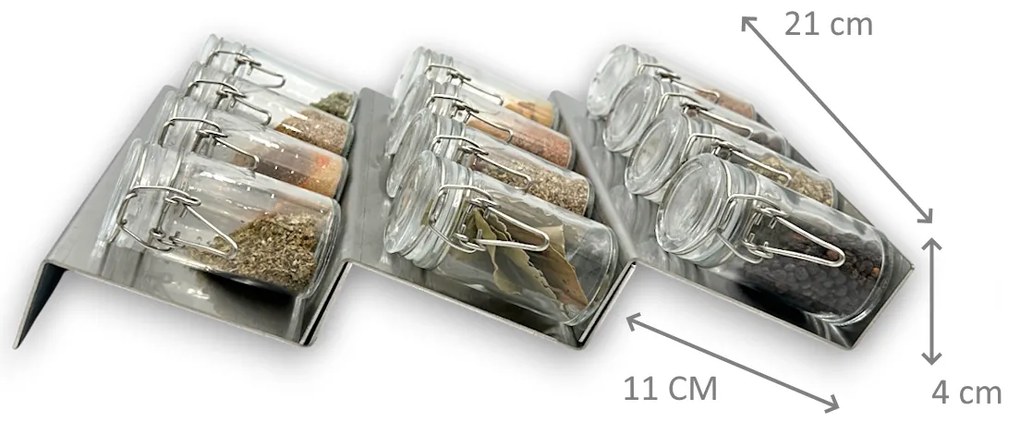 Orion Súprava 16ks koreničiek HERMES 100ml + 4ks organizér na koreničky VASKY - NEREZ + súprava 24ks štítkov