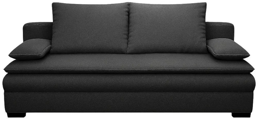 Rozkladacia pohovka BOOK - čierna