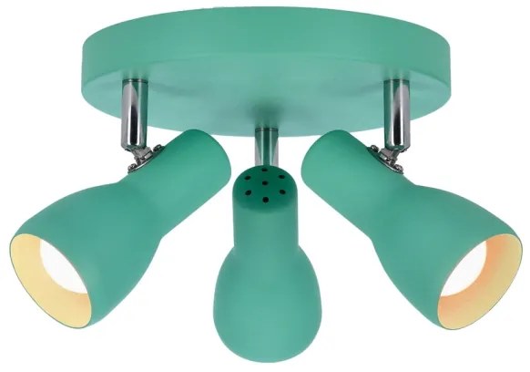 Bodové svietidlo PICARDO 3xE14/40W/230V tyrkysová