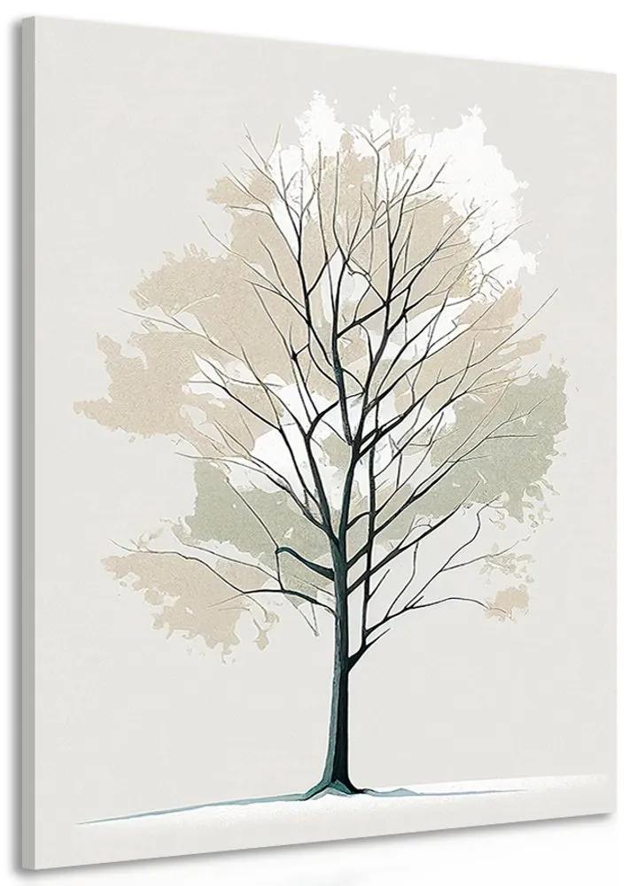 Obraz minimalistický strom - 80x120