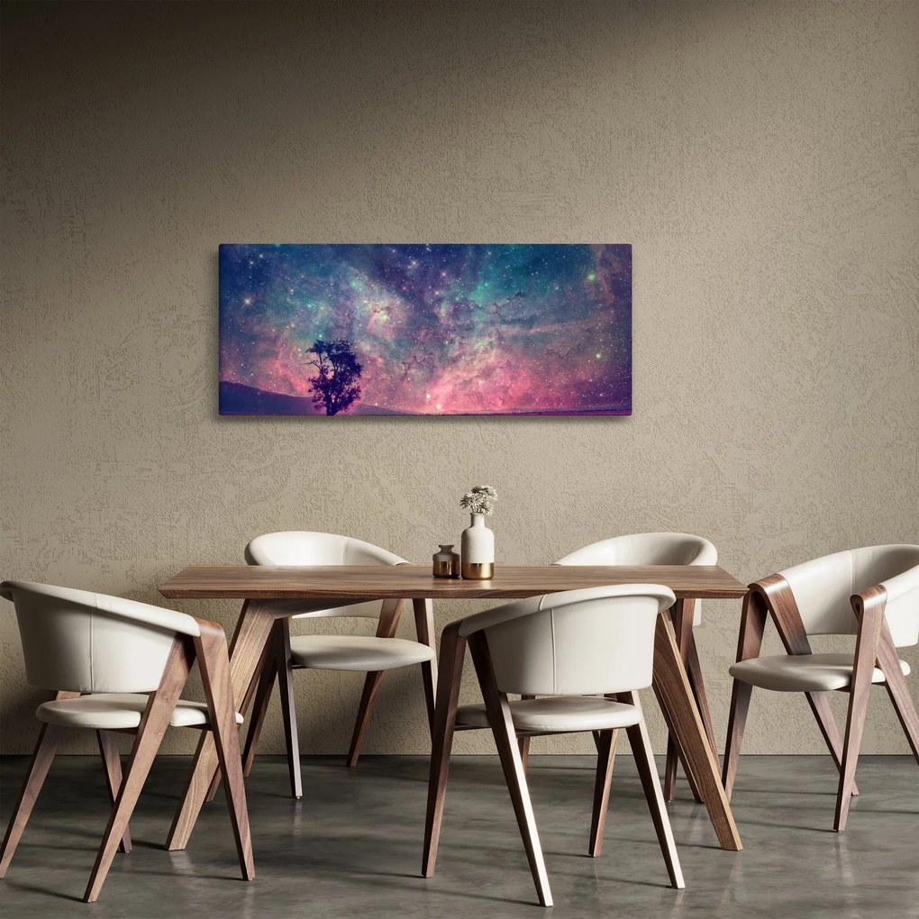 Obraz - Nadpozemská nočná obloha (120x50 cm)