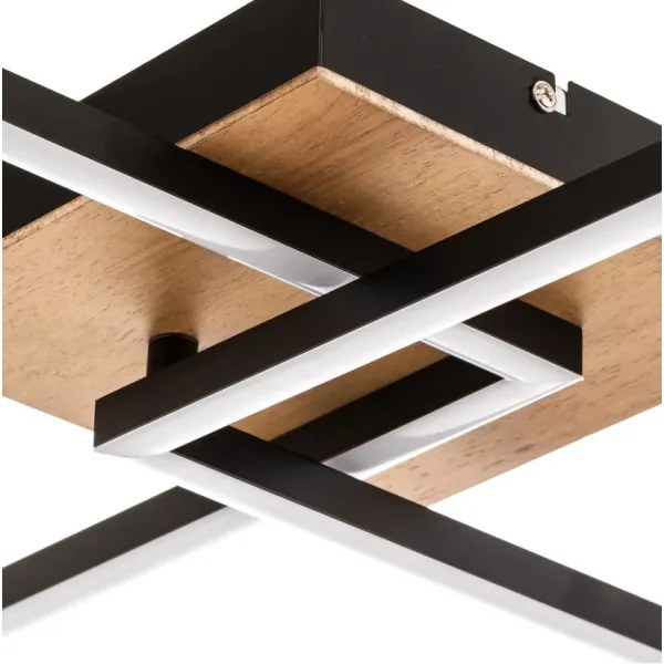 Briloner 3210-014 - LED Stmievateľné stropné svietidlo FRAME 2xLED/11W/230V hnedá