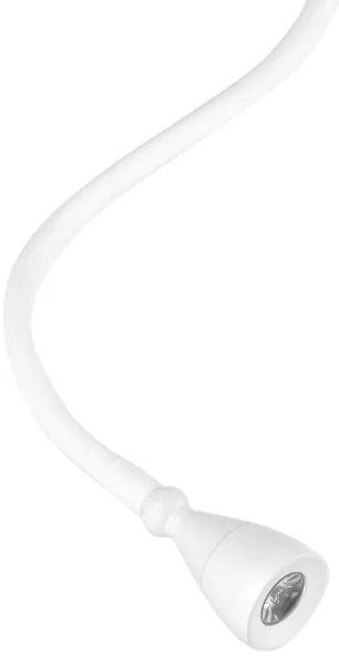 ONLI - LED Flexibilná lampička s policou a USB nabíjaním PLAK LED/1W/230V biela