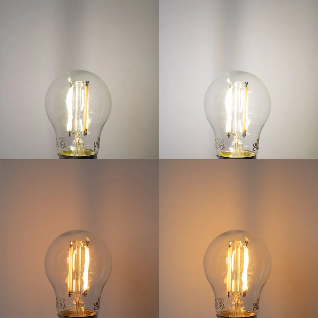 Sada 5 inteligentných LED žiaroviek E27 P45 4,5 W 470 lm 1800-4000K