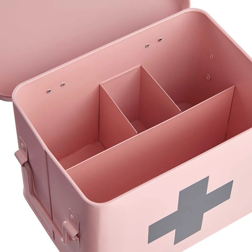 MEDIC Box na lieky - sv. ružová