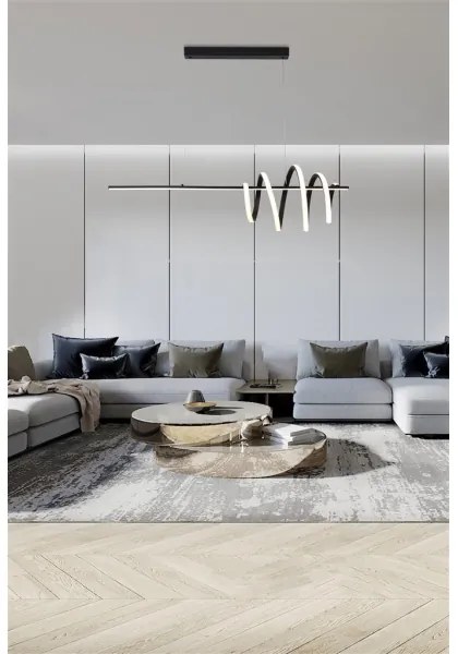 Searchlight 22510BK - stlmiteľný LED luster na lankách SWORD LED/40W/230V 3000K