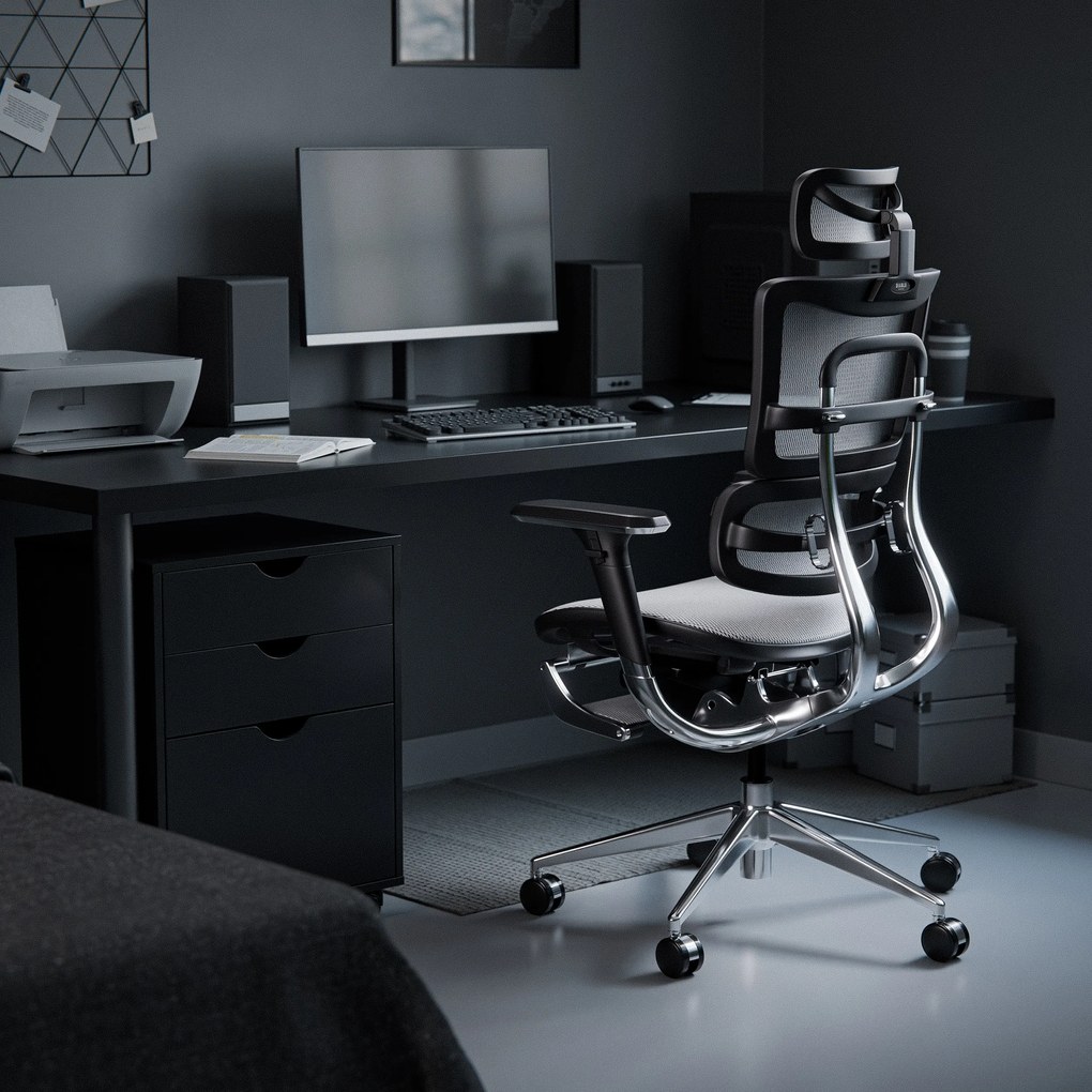 Ergonomické kreslo Diablo V-Master, čierno-biele