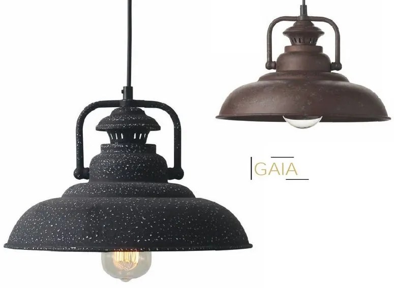 ACA DECOR Závesné retro svietidlo GAIA, farba hrdze