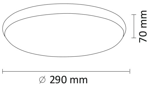 LED Stropné svietidlo KERN LED/15W/230V nikel