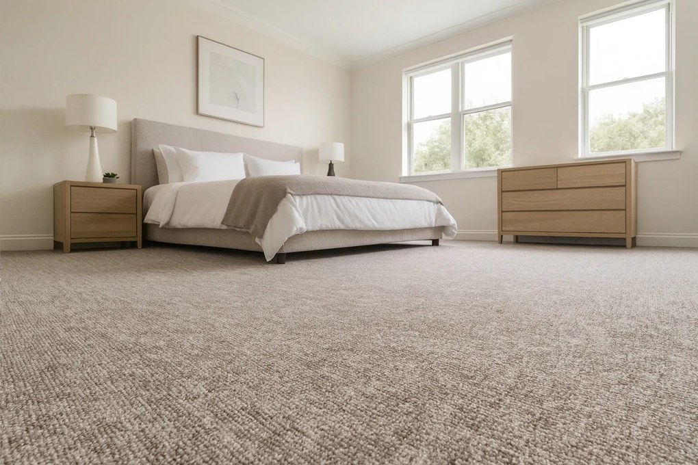 Koberec metráž Efekt 5101, na mieru, šíře 4m, hnedá, filc, chodba / predsieň, Ideal