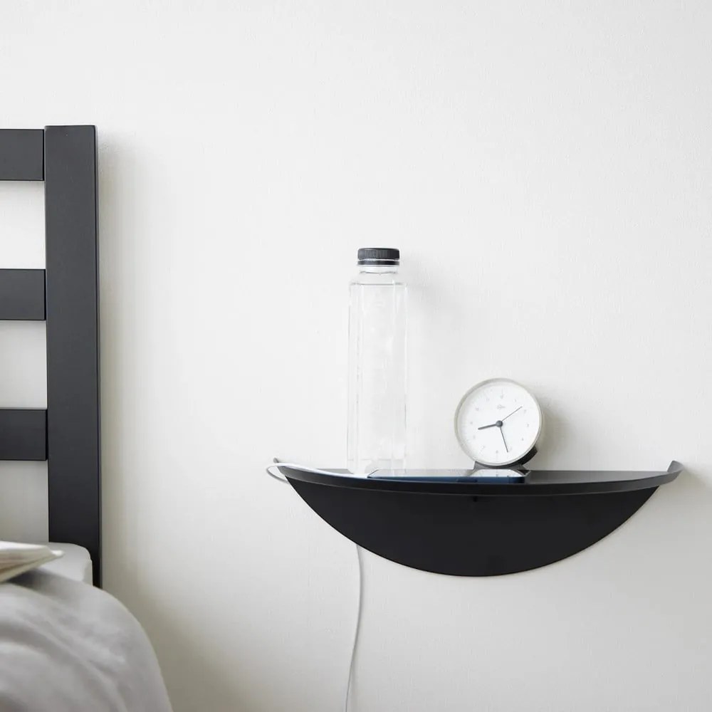 Čierna kovová polica 40 cm Tower – YAMAZAKI