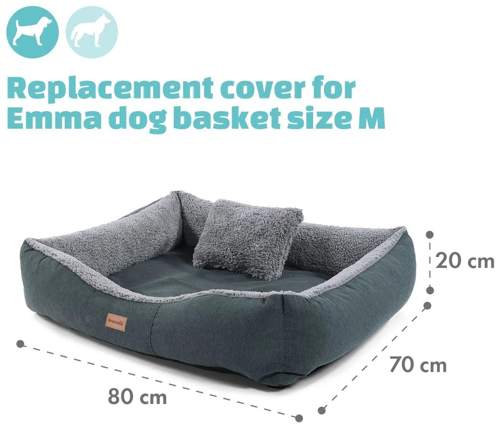 Emma, pelech pre psa, náhradný poťah, možnosť prania, protišmykový, priedušný, veľkosť M (80 × 20 × 70 cm)