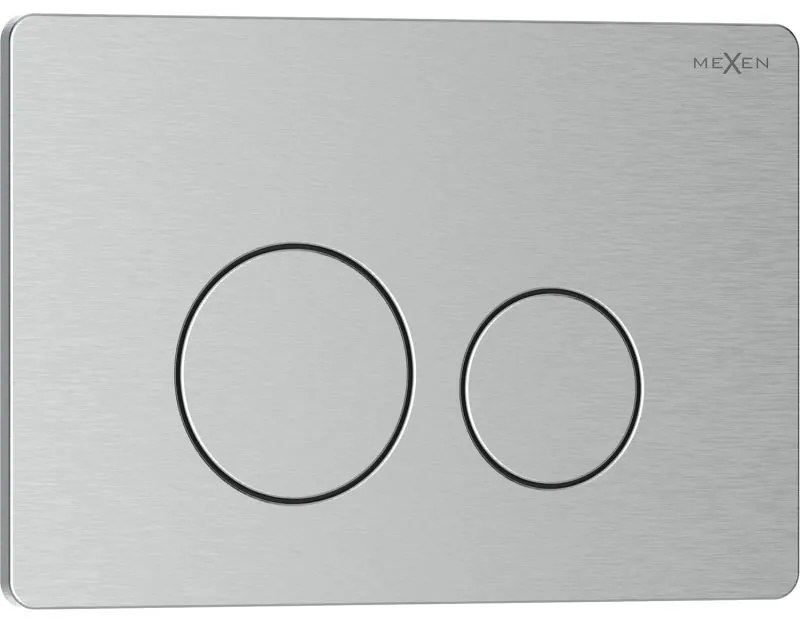Mexen Tex 06, splachovacie tlačidlo z nehrdzavejúcej ocele, brúsená oceľ, 6106-10