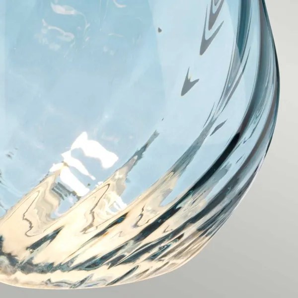 Elstead LENA-TL-S-MODRÁ - LED Stolná lampa LENA 1xE27/60W/230V + 1xGU10/7W modrá