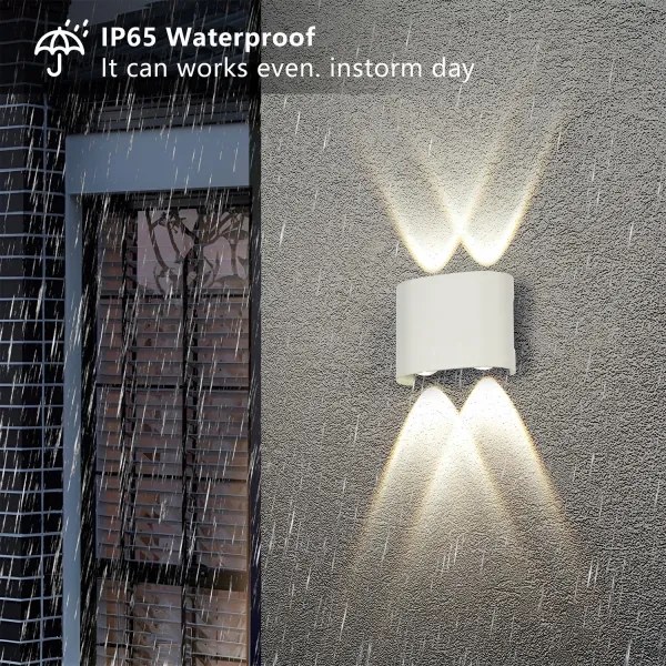 Brilagi - LED vonkajšie nástenné svietidlo FLAREBOX LED/4W/230V biele IP65