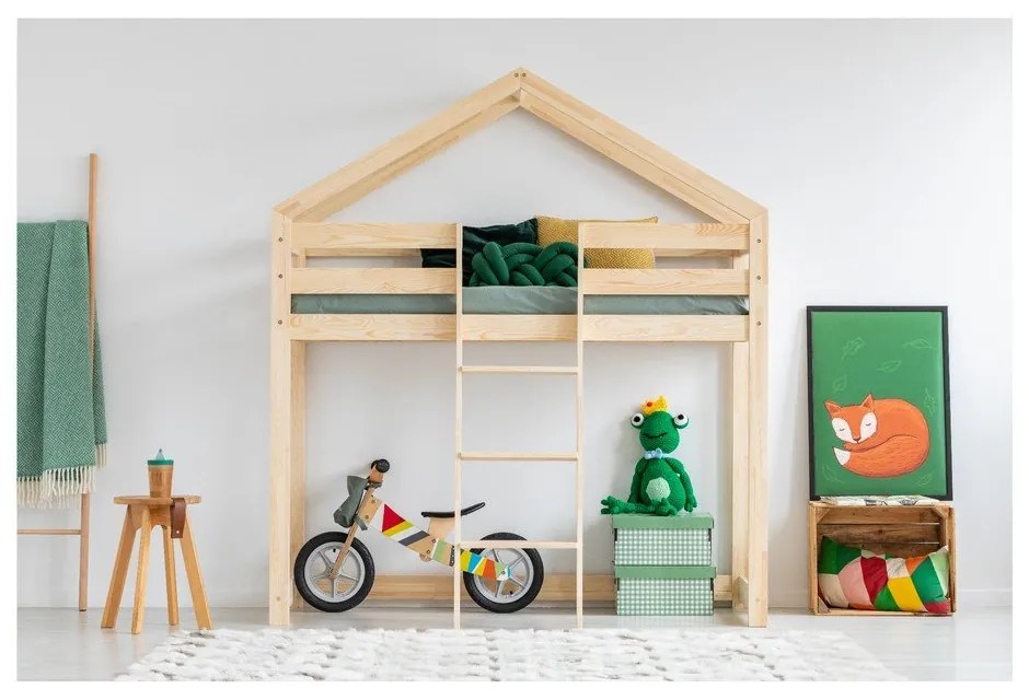 Domčeková palanda z borovicového dreva Adeko Mila DMPA, 80 x 200 cm