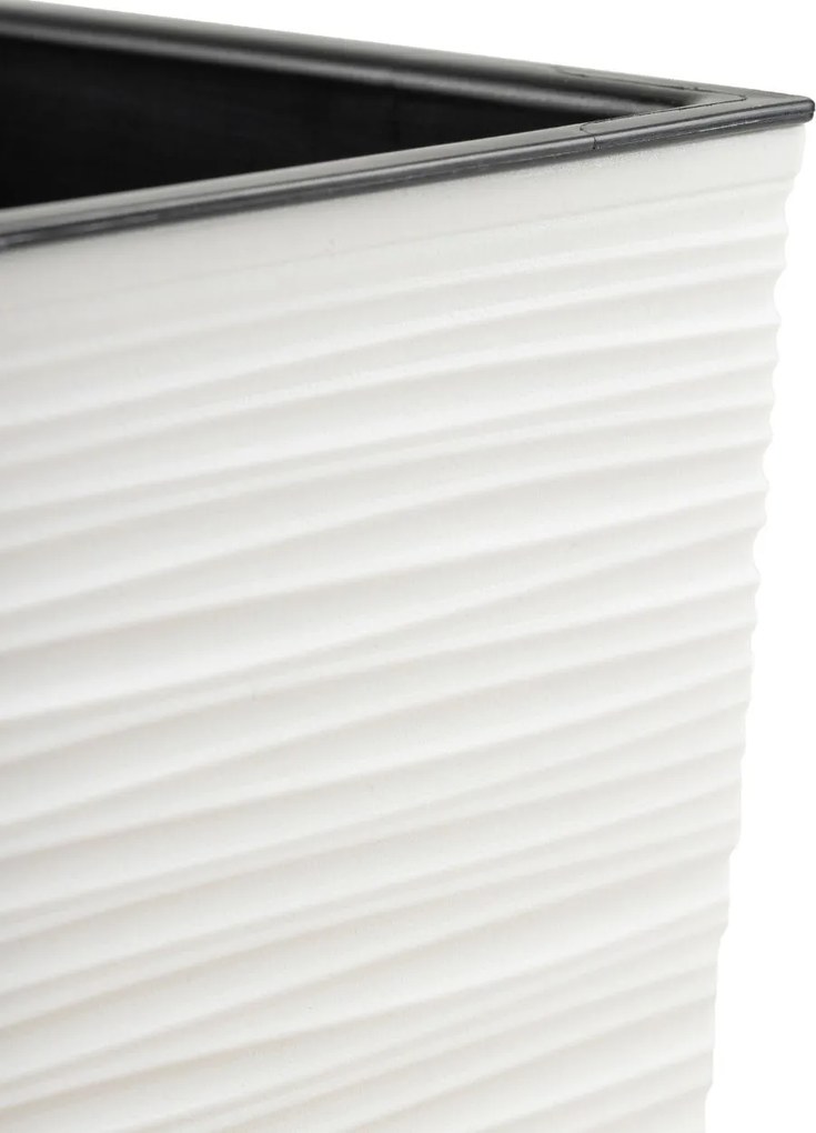 PLASTOVÝ KVETINÁČ BLOOM RIFLO 36X56X20 CM KRÉMOVÁ