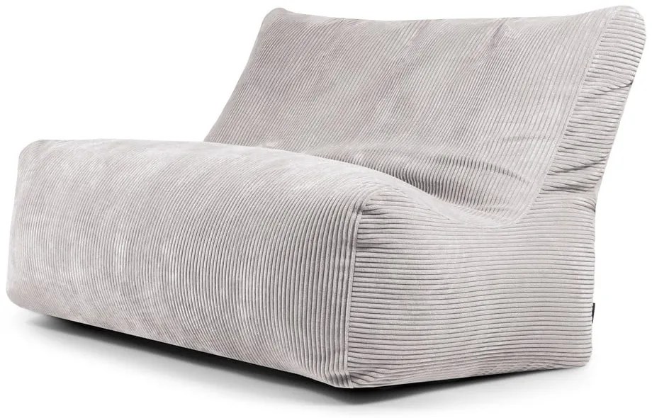 Svetlosivý menčestrový sedací vak Sofa Seat Lounge – SLOWDOWN