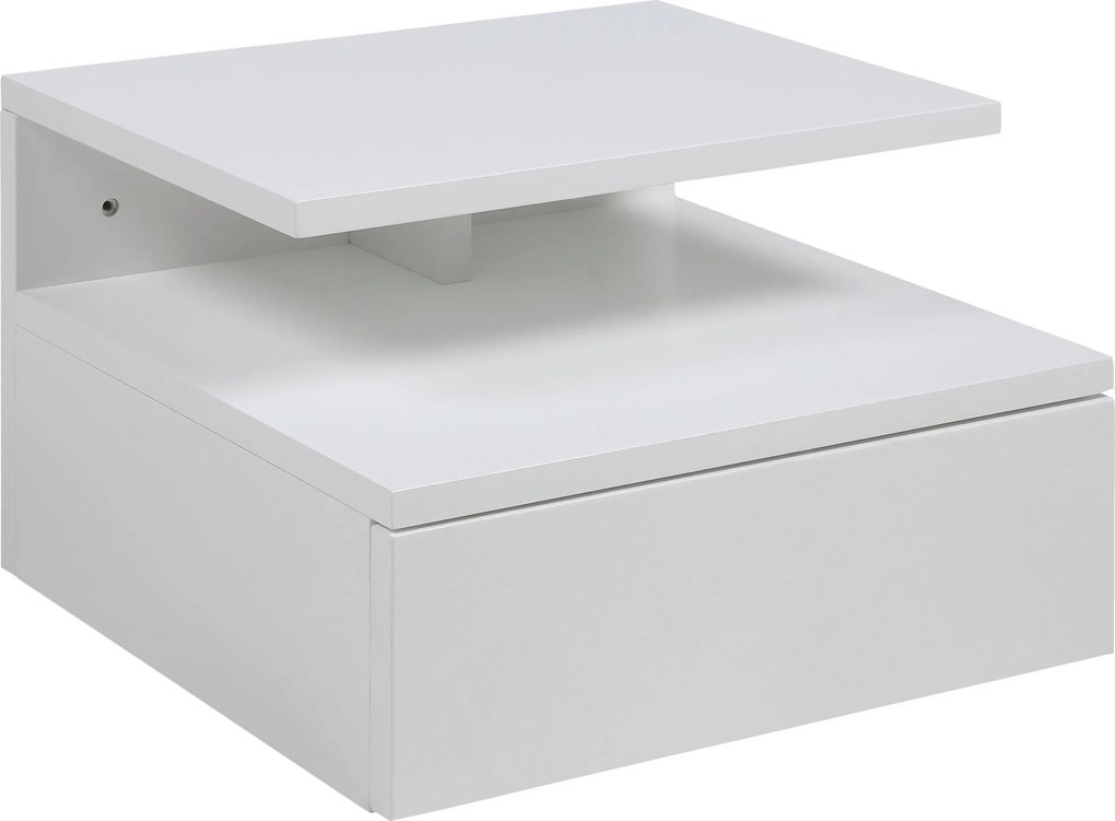 XXXLutz NOČNÝ STOLÍK, biela, 35/22,5/32 cm - Online Only spálne - 001749085104
