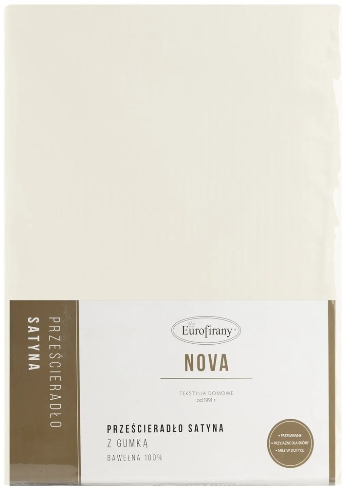 MAKOSATÉNOVÉ PRESTIERADLO NOVA 100X200 CM, VÝŠKA 25 CM KRÉMOVÉ