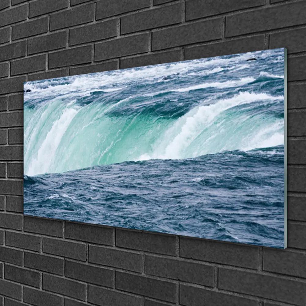 Skleneny obraz Vodopád príroda voda 100x50 cm