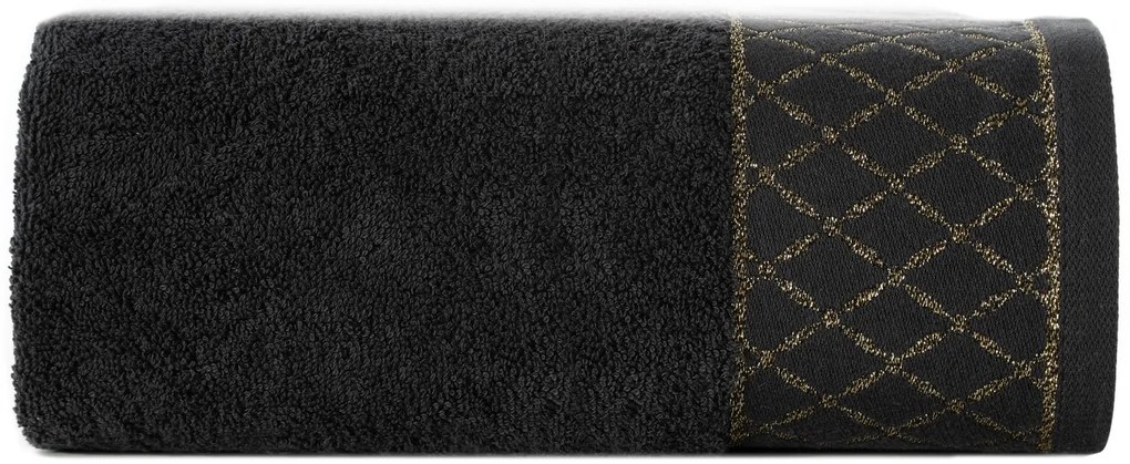 BAVLNENÝ UTERÁK LAYLA 50X90 CM ČIERNA