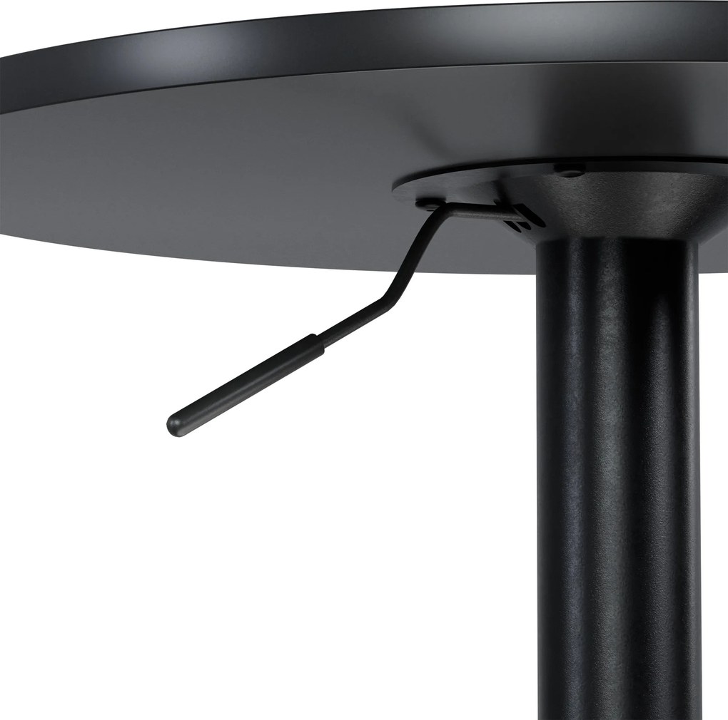 Barový stolík Xanten - čierna/čierna