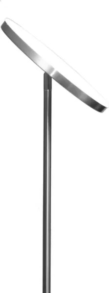 LED stmievateľná stojacia lampa NORA LED/25W/230V 2200/3000/4000K + LED/5W 3000K chróm + DO