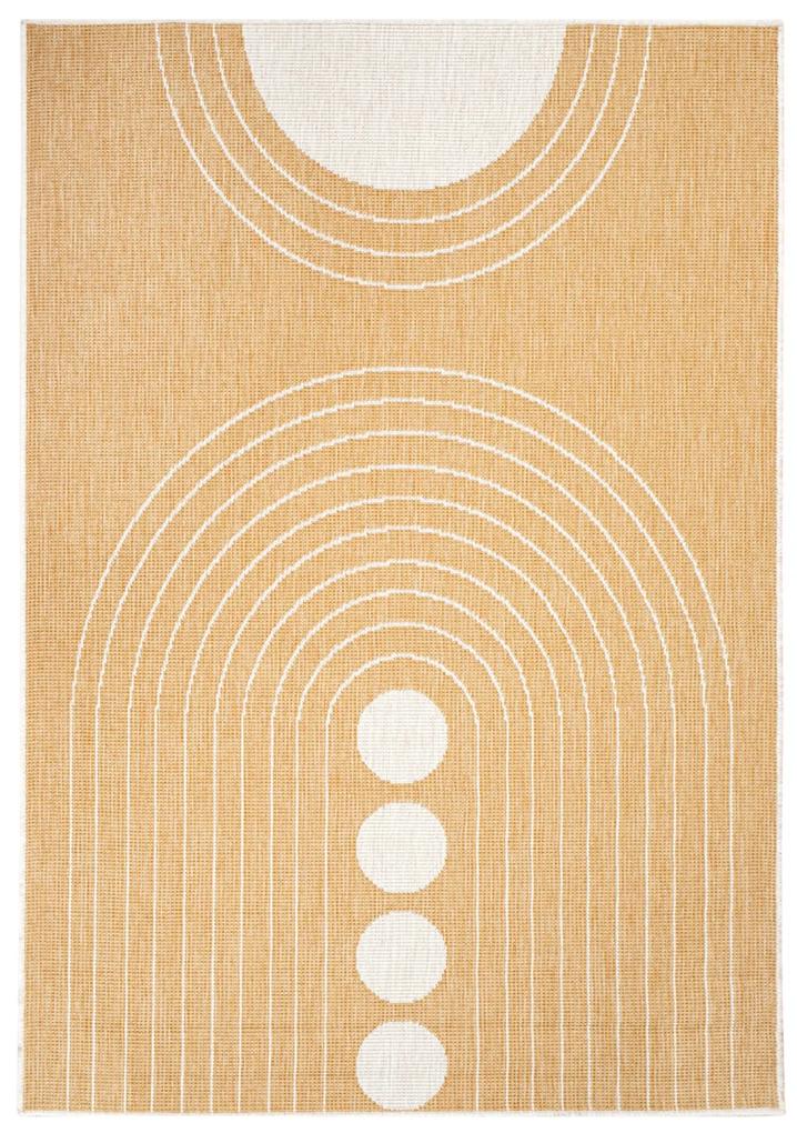 Dekorstudio Obojstranný koberec na terasu DuoRug 5739 - žltý Rozmer koberca: 160x230cm