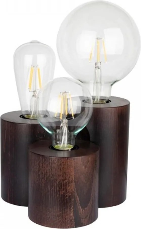 Spot-Light 2266376 - Stolná lampa VINCENT 3xE27/15W/230V buk