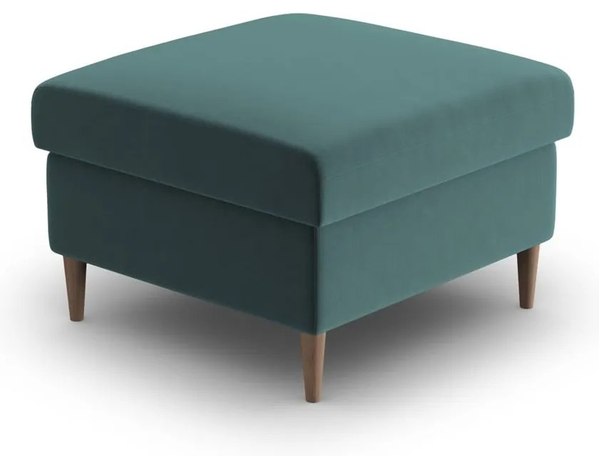 Zamatová podnožka v petrolejovej farbe Kyoto – Cosmopolitan Design