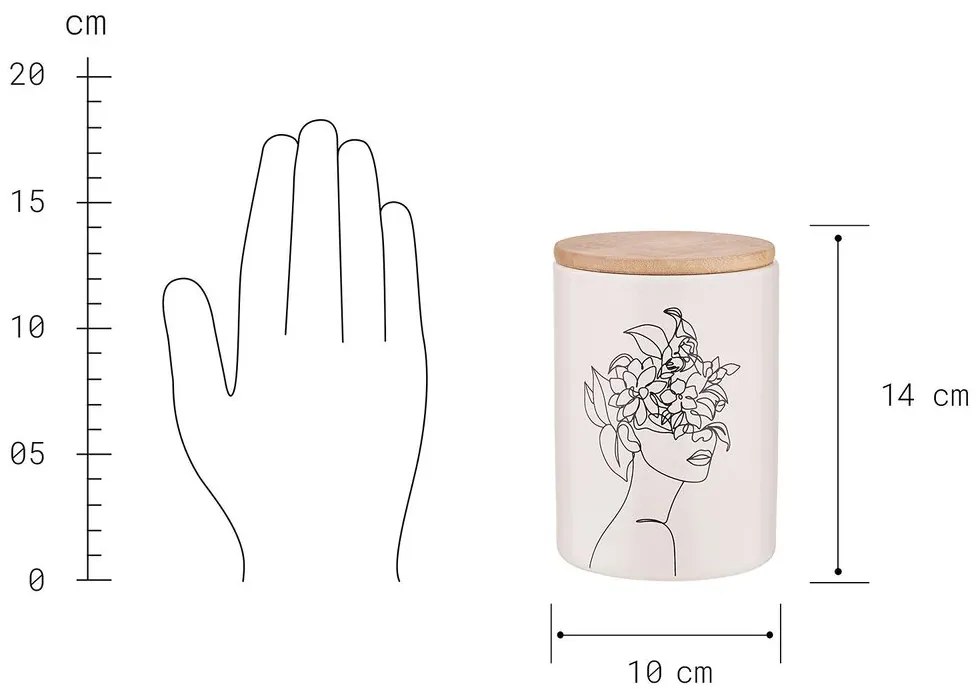QUEEN IT Dóza "Line Art" 700 ml