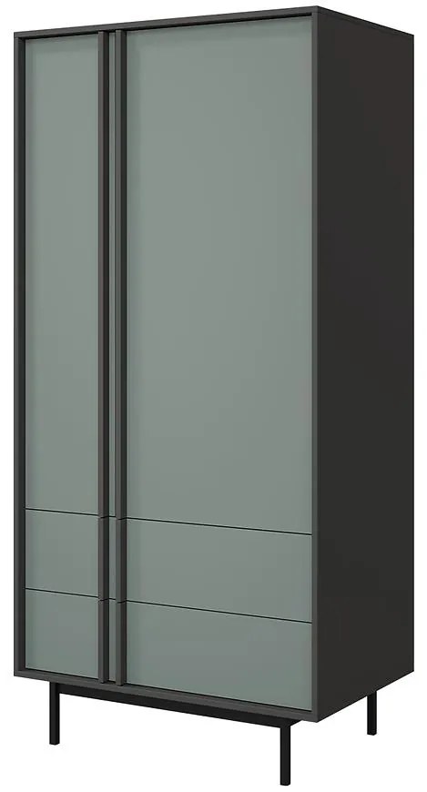 Skriňa Alsy 1 Aloe/Antracit