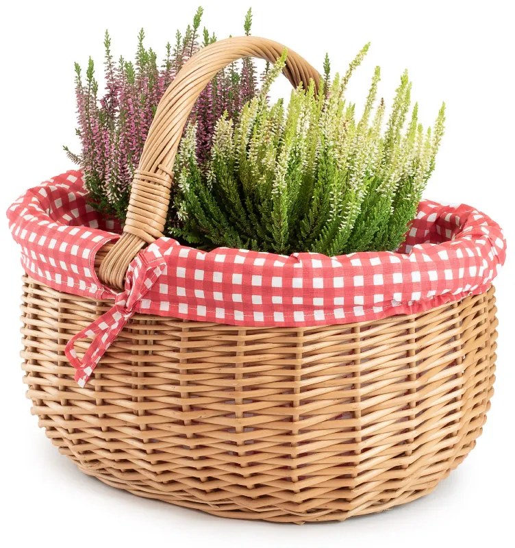 Nákupný kôš prútený Levitra VI.š. 42 x hl. 34 x v. 23 / 36(cm)