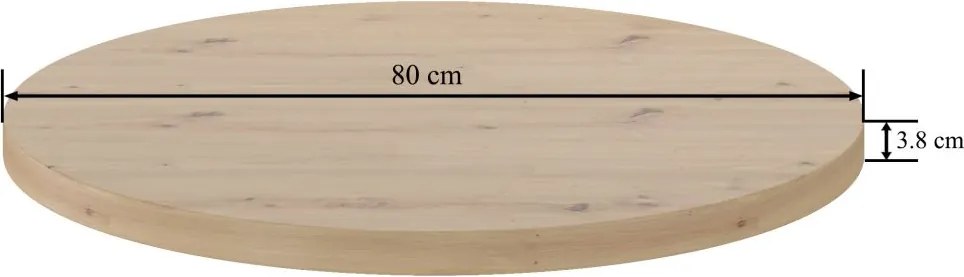 Vintino Stolová doska dub artisan 80 cm