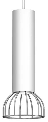 Luster na lanku DANTE 1xGU10/25W/230V biela/lesklý chróm