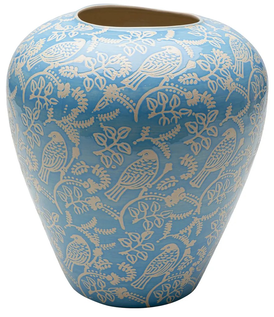 Birdsong váza modrá 33 cm